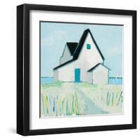 Cottage by the Sea-Phyllis Adams-Framed Art Print