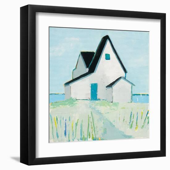 Cottage by the Sea-Phyllis Adams-Framed Art Print