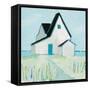 Cottage by the Sea-Phyllis Adams-Framed Stretched Canvas