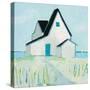 Cottage by the Sea-Phyllis Adams-Stretched Canvas