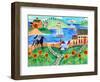 Cottage By The Sea-Cheryl Bartley-Framed Giclee Print