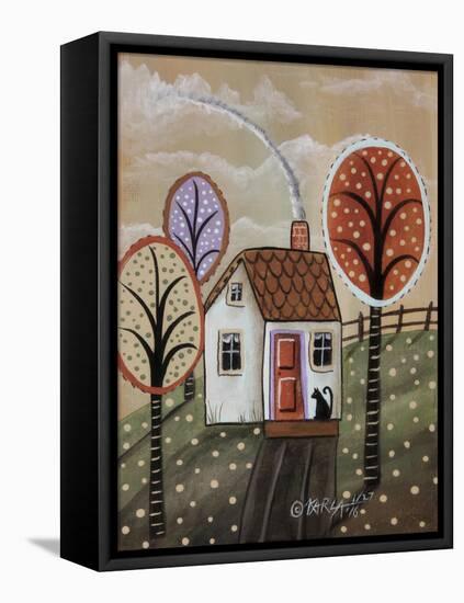Cottage Cat 2-Karla Gerard-Framed Stretched Canvas