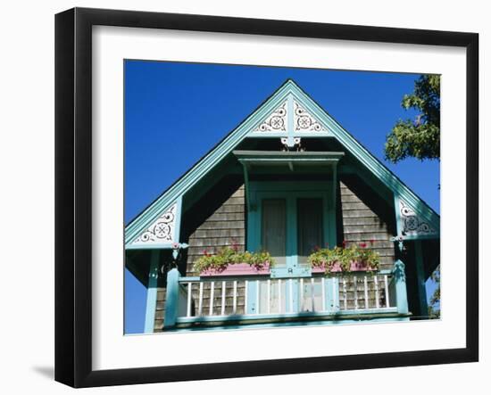 Cottage City, 19th C. Cottage, Oak Bluffs, Martha's Vineyard, Cape Cod, Massachusetts, USA-Fraser Hall-Framed Photographic Print