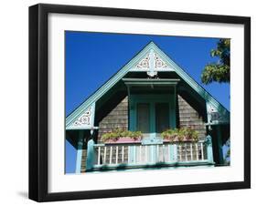 Cottage City, 19th C. Cottage, Oak Bluffs, Martha's Vineyard, Cape Cod, Massachusetts, USA-Fraser Hall-Framed Photographic Print