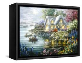 Cottage Cove-Nicky Boehme-Framed Stretched Canvas