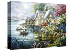 Cottage Cove-Nicky Boehme-Stretched Canvas