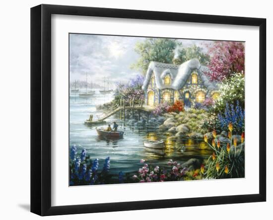 Cottage Cove-Nicky Boehme-Framed Giclee Print