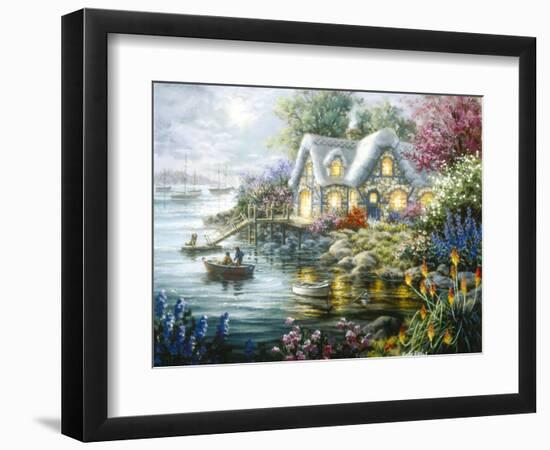 Cottage Cove-Nicky Boehme-Framed Giclee Print