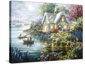 Cottage Cove-Nicky Boehme-Stretched Canvas