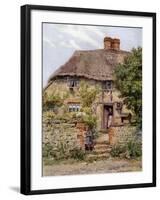 Cottage Door, Amberley, Sussex-Alfred Robert Quinton-Framed Giclee Print