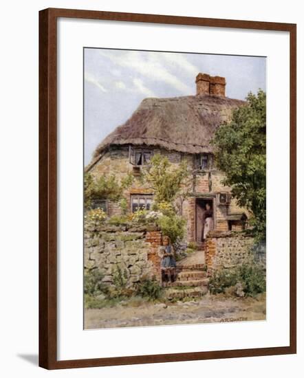 Cottage Door, Amberley, Sussex-Alfred Robert Quinton-Framed Giclee Print