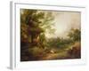 Cottage Door with Girl and Pigs, C.1786-Thomas Gainsborough-Framed Giclee Print