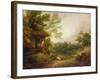 Cottage Door with Girl and Pigs, C.1786-Thomas Gainsborough-Framed Giclee Print