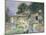 Cottage Garden at Sunset-David Woodlock-Mounted Giclee Print