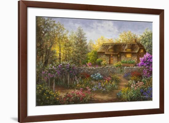 Cottage Garden in Full Bloom-Nicky Boehme-Framed Giclee Print