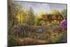 Cottage Garden in Full Bloom-Nicky Boehme-Mounted Giclee Print