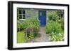 Cottage Garden in Spring with Path Leading to Front Door-null-Framed Photographic Print