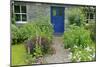 Cottage Garden in Spring with Path Leading to Front Door-null-Mounted Photographic Print