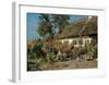 Cottage Garden-Peder Mork Monsted-Framed Art Print