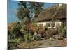 Cottage Garden-Peder Mork Monsted-Mounted Art Print