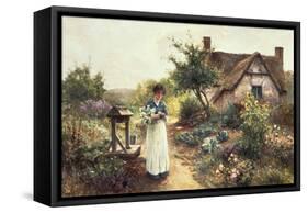 Cottage Garden-Ernest Walbourn-Framed Stretched Canvas
