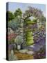 Cottage Garden-Janet Pidoux-Stretched Canvas