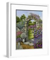 Cottage Garden-Janet Pidoux-Framed Giclee Print