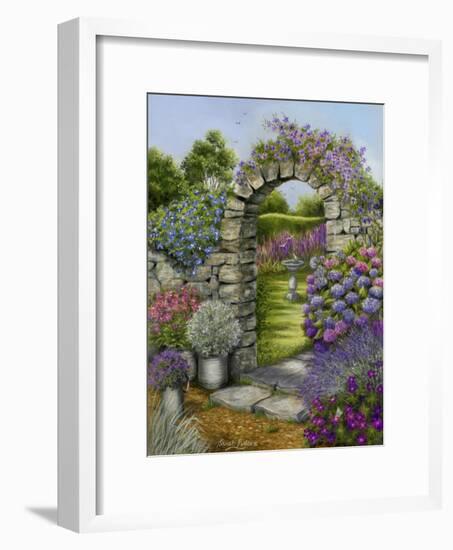 Cottage Garden-Janet Pidoux-Framed Giclee Print