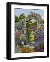 Cottage Garden-Janet Pidoux-Framed Giclee Print