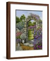 Cottage Garden-Janet Pidoux-Framed Giclee Print