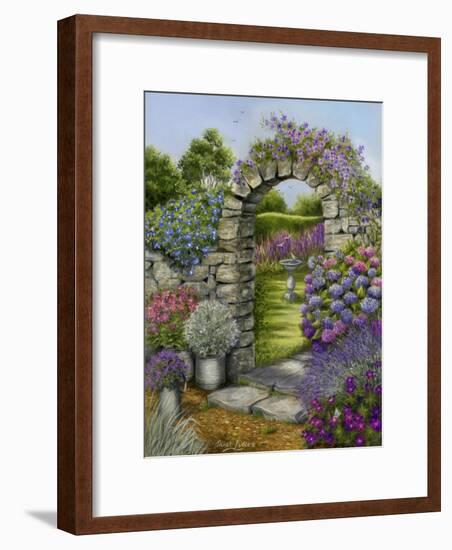 Cottage Garden-Janet Pidoux-Framed Giclee Print