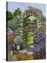 Cottage Garden-Janet Pidoux-Stretched Canvas