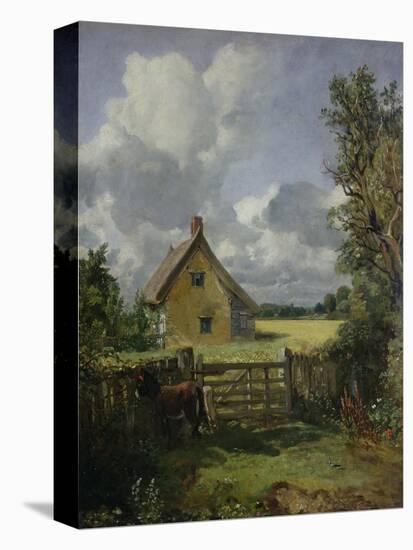 Cottage in a Cornfield, 1833-John Constable-Stretched Canvas