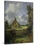 Cottage in a Cornfield, 1833-John Constable-Stretched Canvas