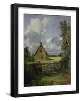 Cottage in a Cornfield, 1833-John Constable-Framed Giclee Print