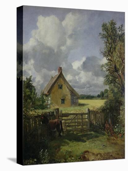 Cottage in a Cornfield, 1833-John Constable-Stretched Canvas