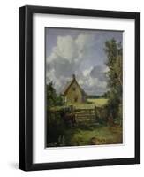 Cottage in a Cornfield, 1833-John Constable-Framed Premium Giclee Print