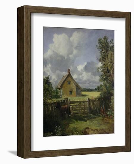 Cottage in a Cornfield, 1833-John Constable-Framed Giclee Print