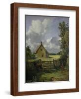 Cottage in a Cornfield, 1833-John Constable-Framed Giclee Print