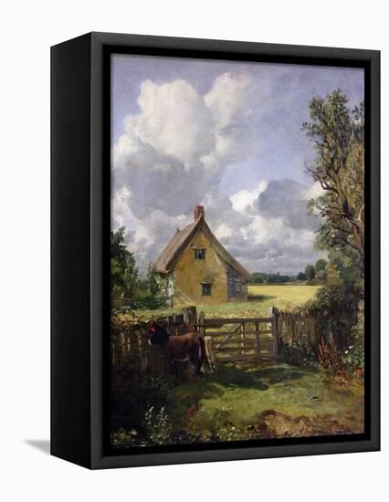 'Cottage in a Cornfield', 1833-John Constable-Framed Stretched Canvas
