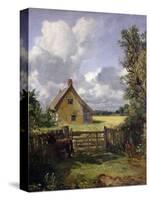 'Cottage in a Cornfield', 1833-John Constable-Stretched Canvas