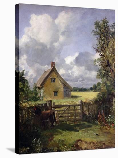 'Cottage in a Cornfield', 1833-John Constable-Stretched Canvas