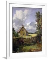 'Cottage in a Cornfield', 1833-John Constable-Framed Giclee Print