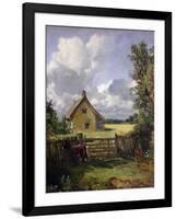 'Cottage in a Cornfield', 1833-John Constable-Framed Giclee Print