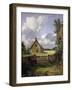 'Cottage in a Cornfield', 1833-John Constable-Framed Giclee Print