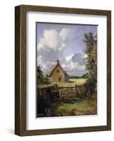 'Cottage in a Cornfield', 1833-John Constable-Framed Giclee Print