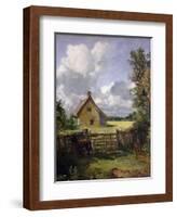 'Cottage in a Cornfield', 1833-John Constable-Framed Giclee Print