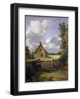 'Cottage in a Cornfield', 1833-John Constable-Framed Giclee Print