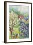 Cottage in a Garden with an Apple Tree and Lilacs-ZPR Int’L-Framed Giclee Print