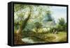 Cottage in Derbyshire-George Turner-Framed Stretched Canvas